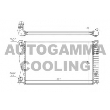 104247 AUTOGAMMA Радиатор, охлаждение двигателя