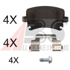 37862 OE ABS Комплект тормозных колодок, дисковый тормоз