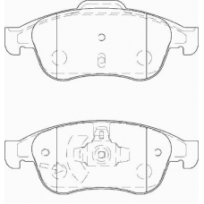 FD7391A NECTO Комплект тормозных колодок, дисковый тормоз