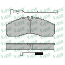 05P1109B LPR Комплект тормозных колодок, дисковый тормоз