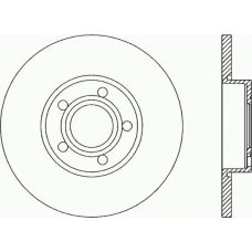 BDA1037.10 OPEN PARTS Тормозной диск