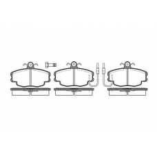 P0413.02 WOKING Комплект тормозных колодок, дисковый тормоз