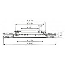 BDC3955 QH Benelux Тормозной диск