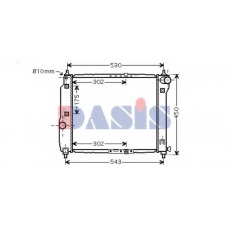 510068N AKS DASIS Радиатор, охлаждение двигателя