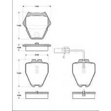 BLF1488 QUINTON HAZELL Комплект тормозных колодок, дисковый тормоз