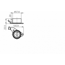 TKR 9992 TIMKEN Натяжной ролик, ремень грм