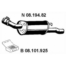 08.194.82 EBERSPACHER Глушитель выхлопных газов конечный