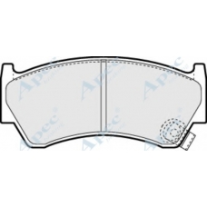 PAD1139 APEC Комплект тормозных колодок, дисковый тормоз