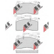 37486 OE ABS Комплект тормозных колодок, дисковый тормоз