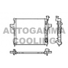 104519 AUTOGAMMA Радиатор, охлаждение двигателя