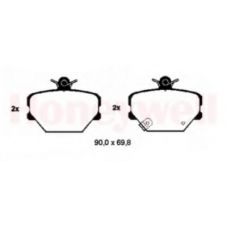 571995B BENDIX Комплект тормозных колодок, дисковый тормоз