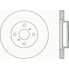BDA1640.20 OPEN PARTS Тормозной диск