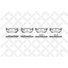 709 001B-SX STELLOX Комплект тормозных колодок, дисковый тормоз