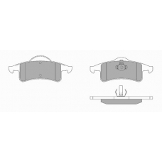 1039 SIMER Комплект тормозных колодок, дисковый тормоз