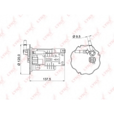 LF-967M LYNX Фильтр топл.mazda 323,mpv