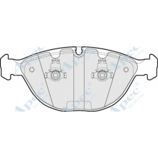 PAD1232 APEC Комплект тормозных колодок, дисковый тормоз