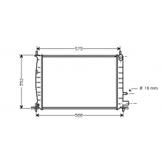 FD2220 AVA Радиатор, охлаждение двигателя