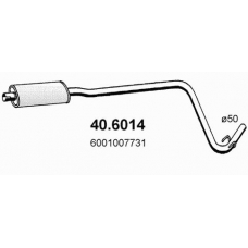 40.6014 ASSO Средний глушитель выхлопных газов