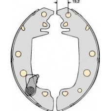 K604645 MGA Комплект тормозов, барабанный тормозной механизм