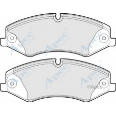 PAD1730 APEC Комплект тормозных колодок, дисковый тормоз