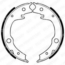LS1994 DELPHI Комплект тормозных колодок, стояночная тормозная с