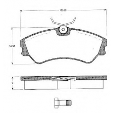 BLF701 QUINTON HAZELL Комплект тормозных колодок, дисковый тормоз