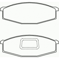 MDB1863 MINTEX Комплект тормозных колодок, дисковый тормоз