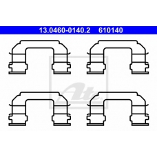 13.0460-0140.2 ATE Комплектующие, колодки дискового тормоза