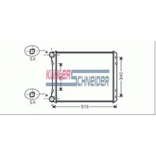 5000371 KUHLER SCHNEIDER Радиатор, охлаждение двигател