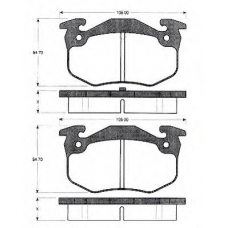 BLF454 QUINTON HAZELL Комплект тормозных колодок, дисковый тормоз