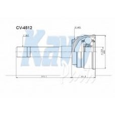 CV-4512 KAVO PARTS Шарнирный комплект, приводной вал