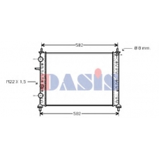 081060N AKS DASIS Радиатор, охлаждение двигателя