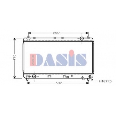 213770N AKS DASIS Радиатор, охлаждение двигателя