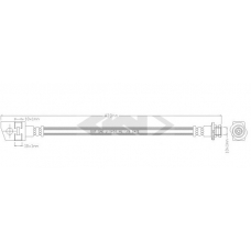 340532 SPIDAN Тормозной шланг