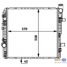 8MK 376 721-251 HELLA Радиатор, охлаждение двигателя
