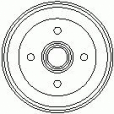 7D0059 KAWE Тормозной барабан