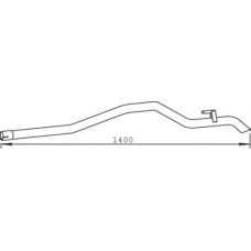 53698 DINEX Труба выхлопного газа