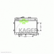 31-1353 KAGER Радиатор, охлаждение двигателя