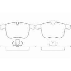 MDB2764 MINTEX Комплект тормозных колодок, дисковый тормоз