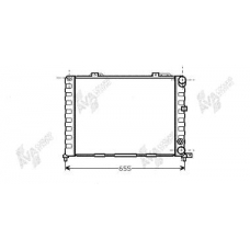 01002052 VAN WEZEL Радиатор, охлаждение двигателя