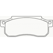 MDB1308 MINTEX Комплект тормозных колодок, дисковый тормоз
