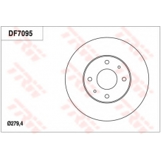 DF7095 TRW Тормозной диск