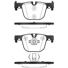 P15933.00 WOKING Комплект тормозных колодок, дисковый тормоз