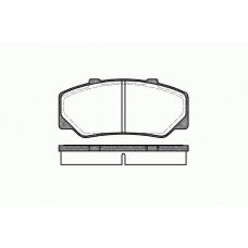 0176 00 KAWE Комплект тормозных колодок, дисковый тормоз