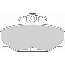 FD6311N NECTO Комплект тормозных колодок, дисковый тормоз