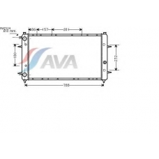 VW2114 AVA Радиатор, охлаждение двигателя