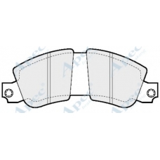 PAD289 APEC Комплект тормозных колодок, дисковый тормоз