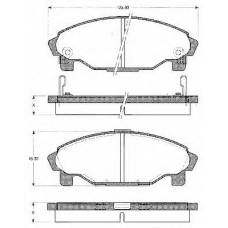 BLF806 QUINTON HAZELL Комплект тормозных колодок, дисковый тормоз