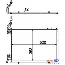 8FC 351 309-271 HELLA Конденсатор, кондиционер