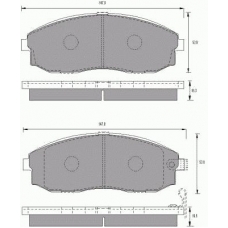 681581 ROULUNDS Комплект тормозных колодок, дисковый тормоз